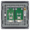 BG Nexus Matt Black Diplex TV/FM Socket NFB66 with 25mm Steel Back Box