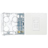 BG Evolve Pearlescent White RJ45 Cat6 Single Data Socket PCDCLRJ451W with 35mm Steel Back Box