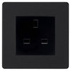 BG Evolve Matt Black 13A Unswitched Socket PCDMB13AUSSB