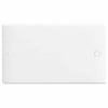 BG 895 Moulded Round Edge | White | 2 Gang Blank Plate