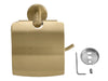 Corby Harrogate Toilet Roll Holder with Cover in Brushed Brass