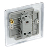 BG Nexus Polished Chrome 20A 16AX 2 Way Single Light Switch NPC12 with 35mm Steel Back Box