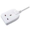 Masterplug BOG5 White 13A 1 Gang Extension Lead 5m