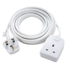 Masterplug BOG5 White 13A 1 Gang Extension Lead 5m